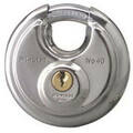 Master Lock Padlock, Keyed Different Key, Shrouded Shackle, 3/8 In Dia Shackle, Steel Shackle, Stainless  Body 40D
